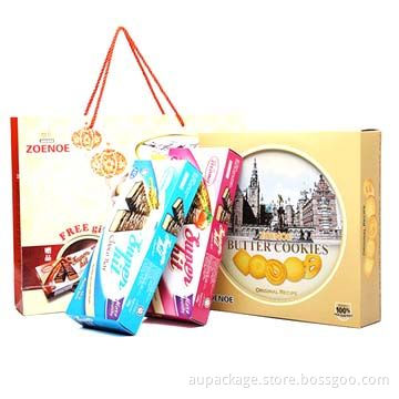 Elegant Paper Cookies Packaging Box, Customized Designs are Accepted